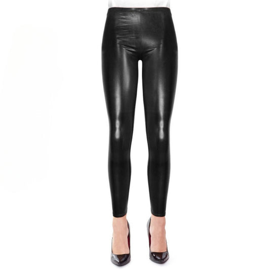 Schwarze Metallic-Leggings für Erwachsene