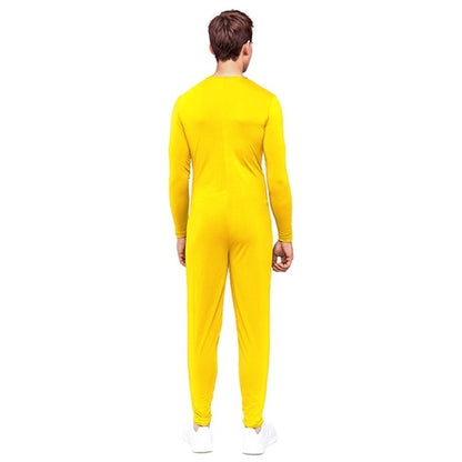 Gelbe Netzstrumpfhose für Erwachsene