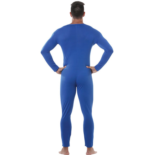 Blaue Ganzkörper-Strumpfhose Basic für Herren