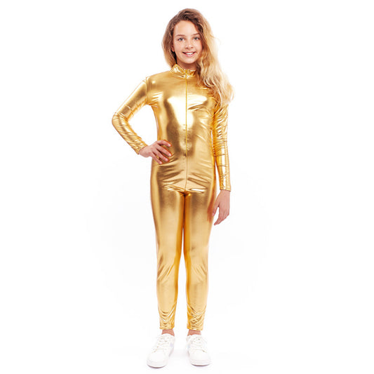 Ganzkörper Body Metallic-Gold für Kinder