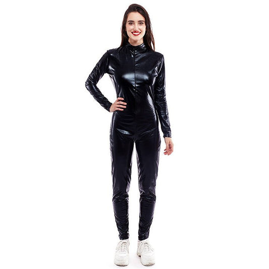 Ganzkörper Body Metallic Schwarz für Erwachsene