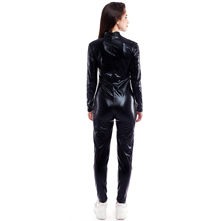 Ganzkörper Body Metallic Schwarz für Erwachsene