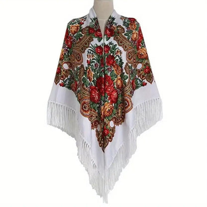 Traditioneller Weißer Schal