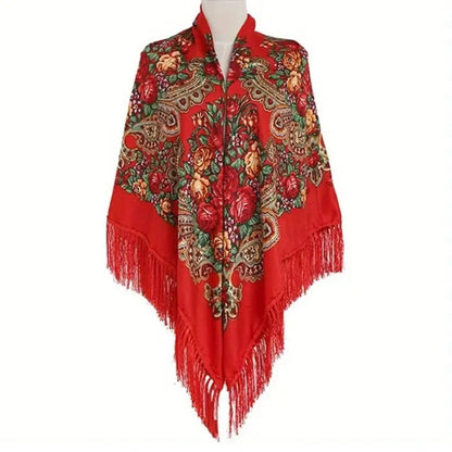 Traditioneller Roter Schal