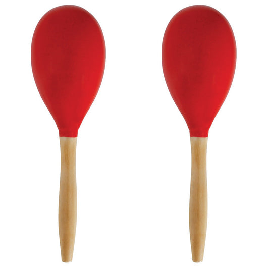 Rote Holz-Maracas