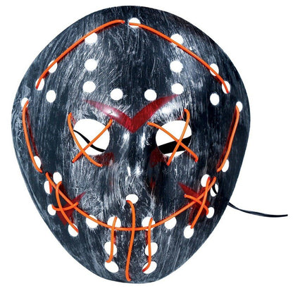 Mörder Jason-Maske mit Licht