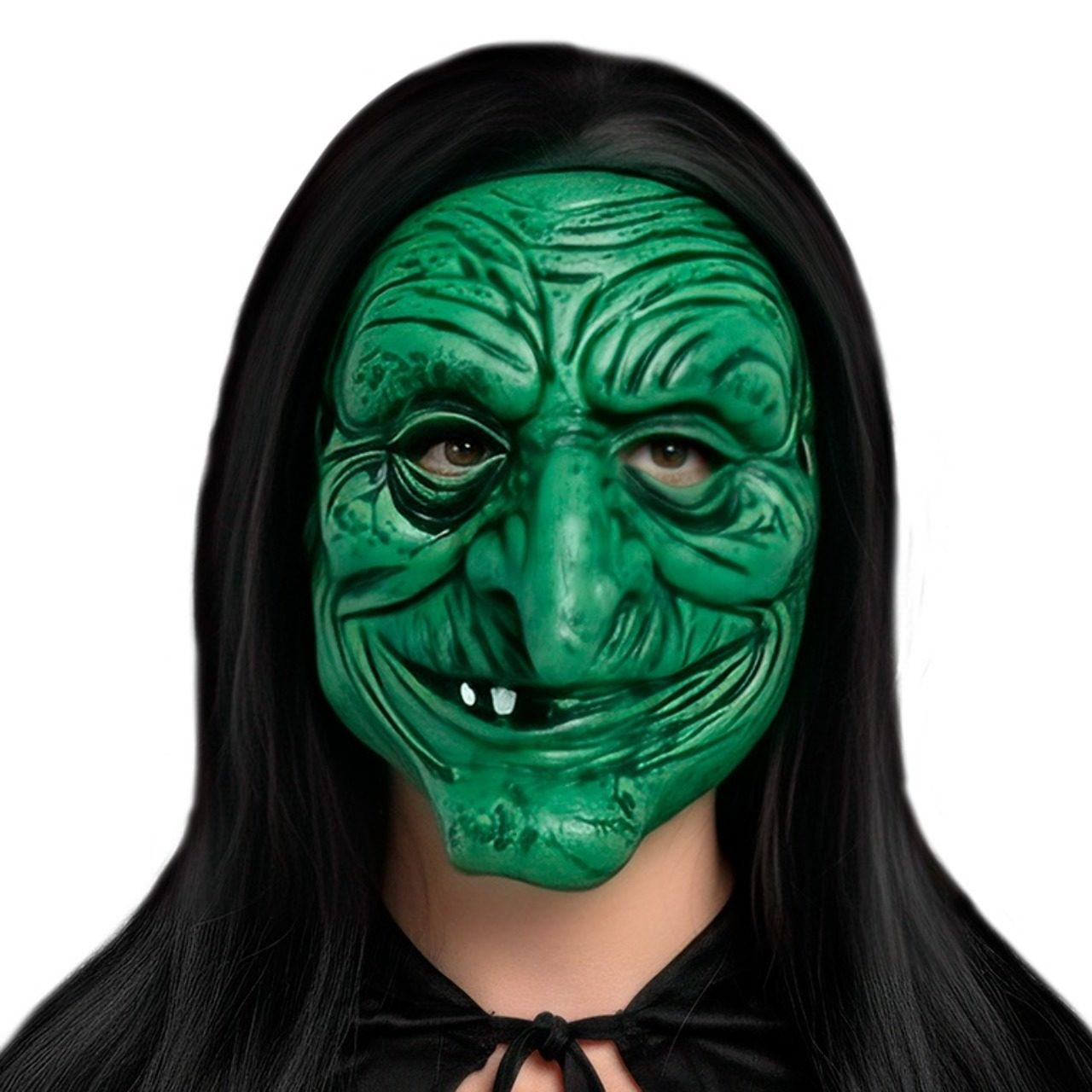 Grüne Hexenmaske