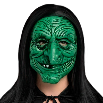 Grüne Hexenmaske