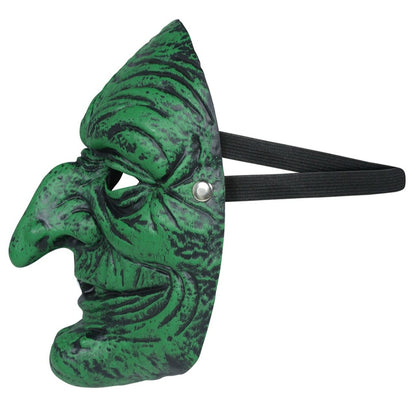 Grüne Hexenmaske
