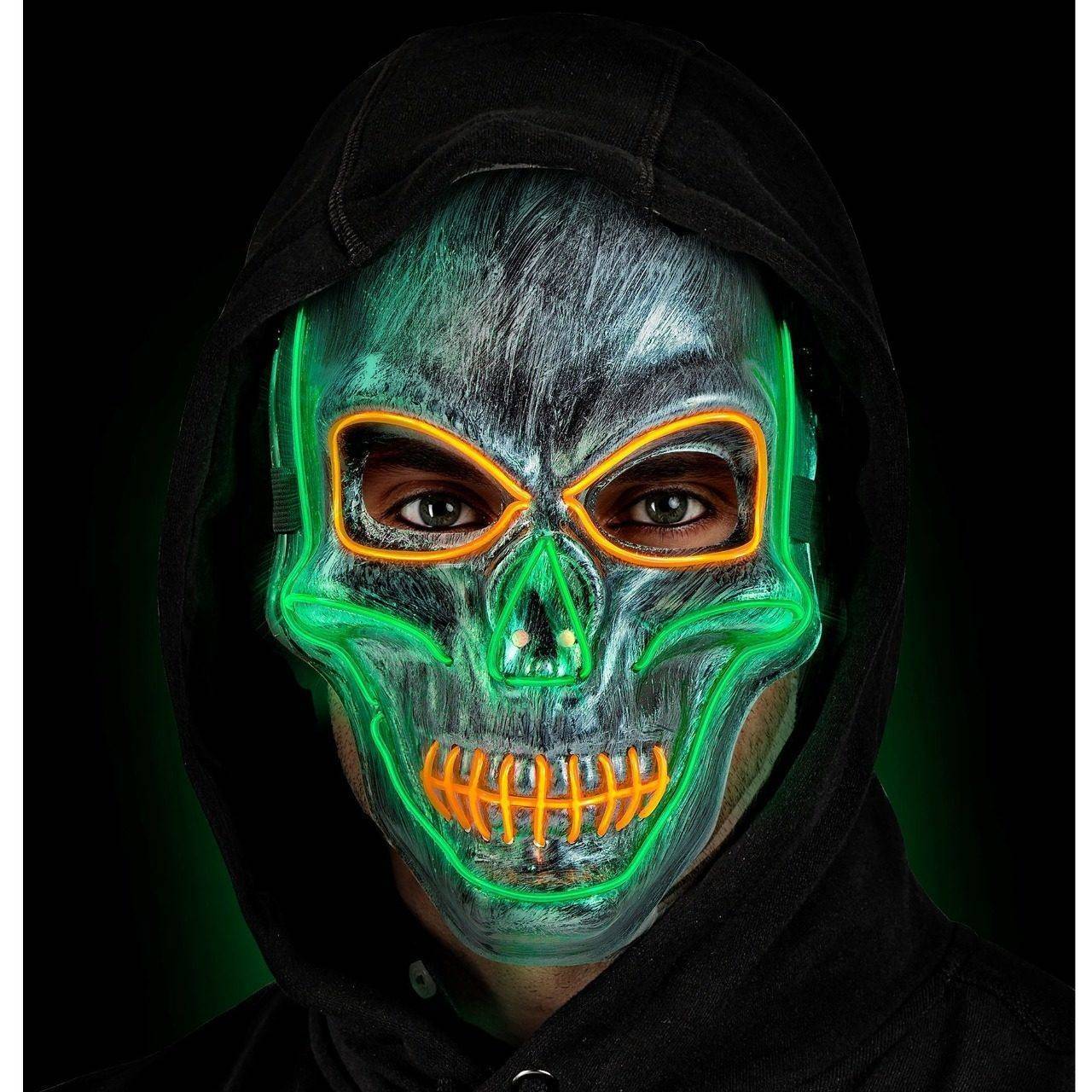 LED Totenkopfmaske