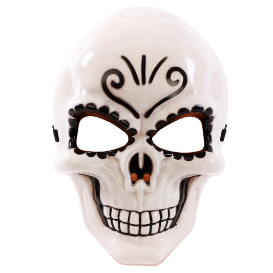 Weiße Catrina-Maske