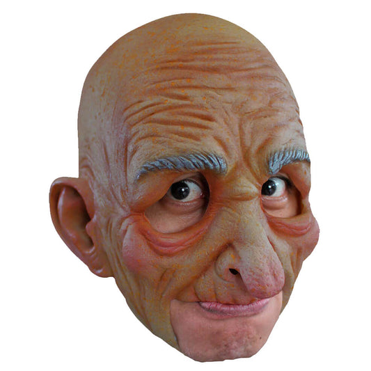 Alter-Mann-mit-Glatze-Maske aus Latex