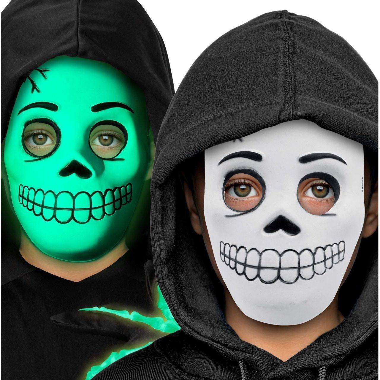 Glow-Skelett-Maske