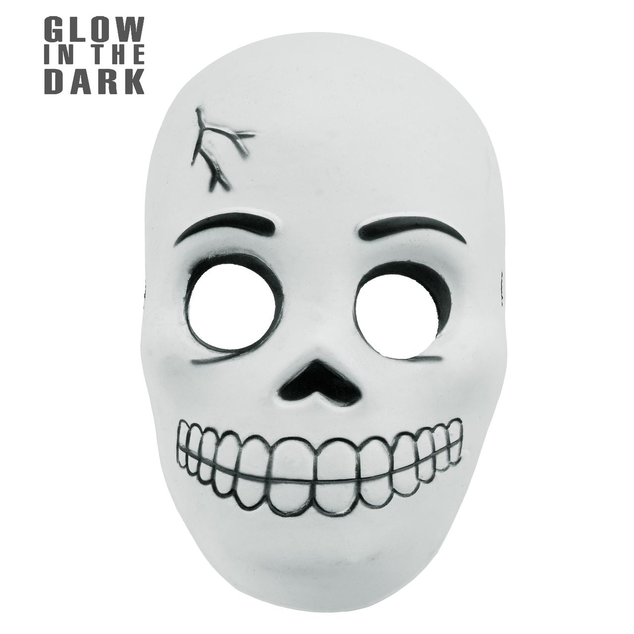 Glow-Skelett-Maske