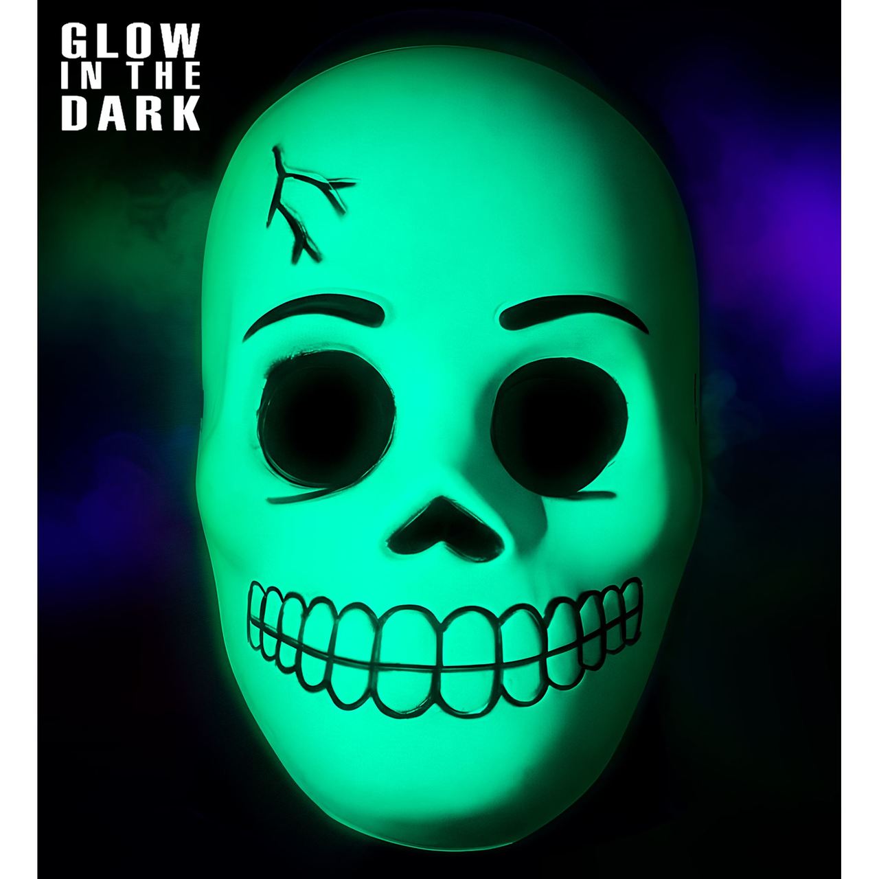 Glow-Skelett-Maske