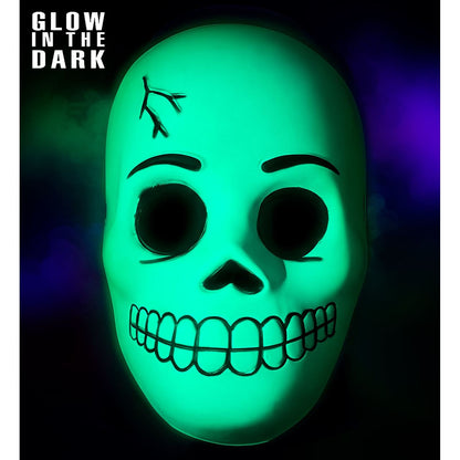 Glow-Skelett-Maske