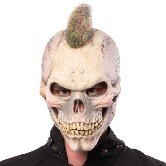 Totenkopf-Punk-Maske aus Latex