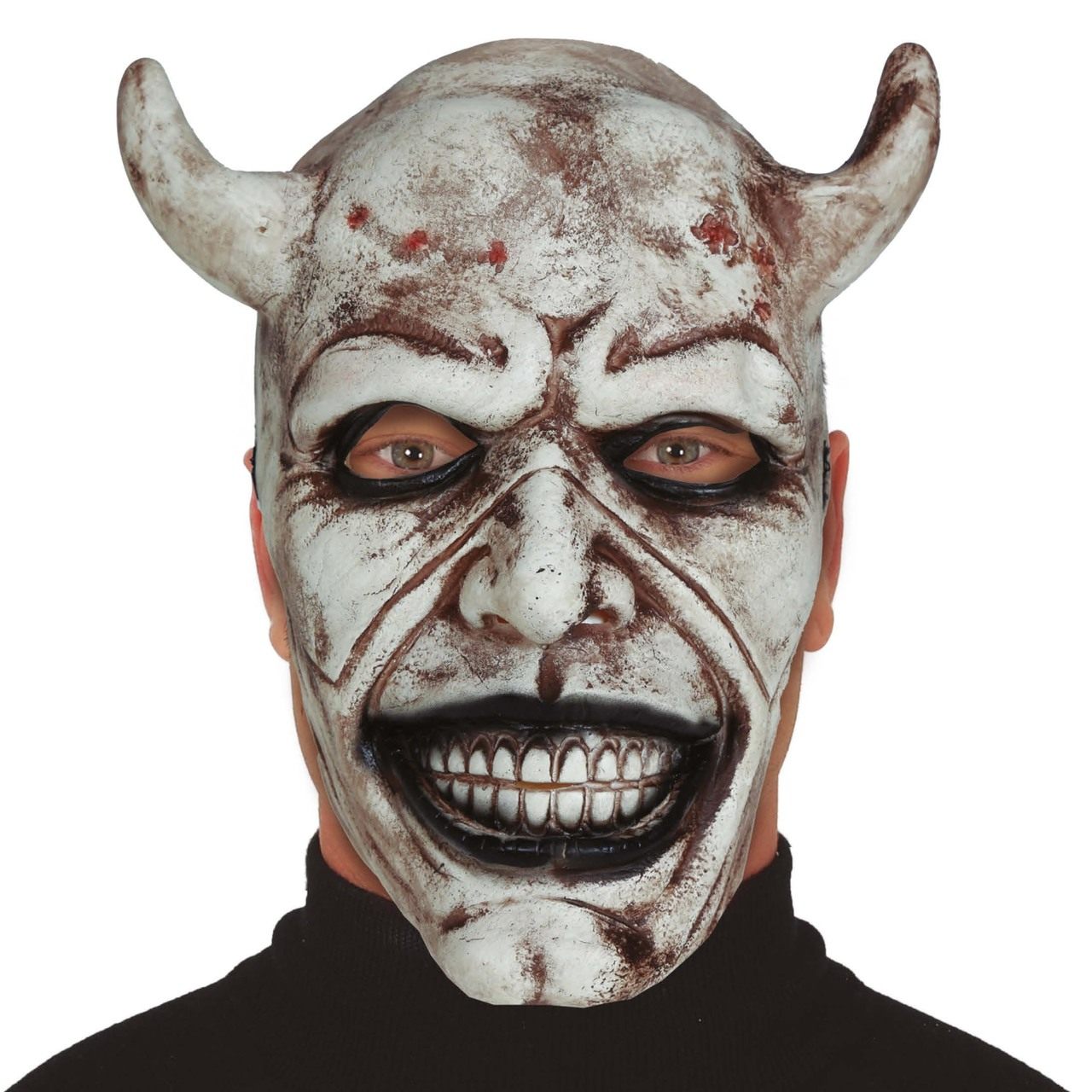 Dämon Raptor "Black Phone" Latexmaske 