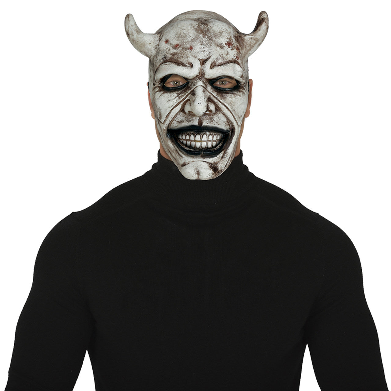 Dämon Raptor "Black Phone" Latexmaske 