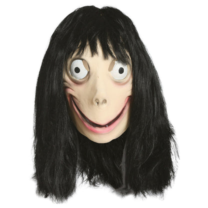 Momo Creepypasta Latexmaske für Mädchen
