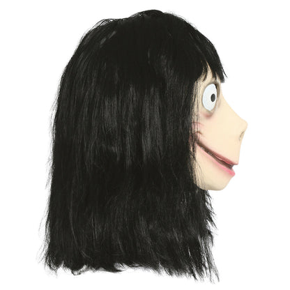 Momo Creepypasta Latexmaske für Mädchen
