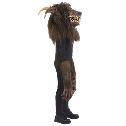 Knurrende Werwolf-Maske aus Latex