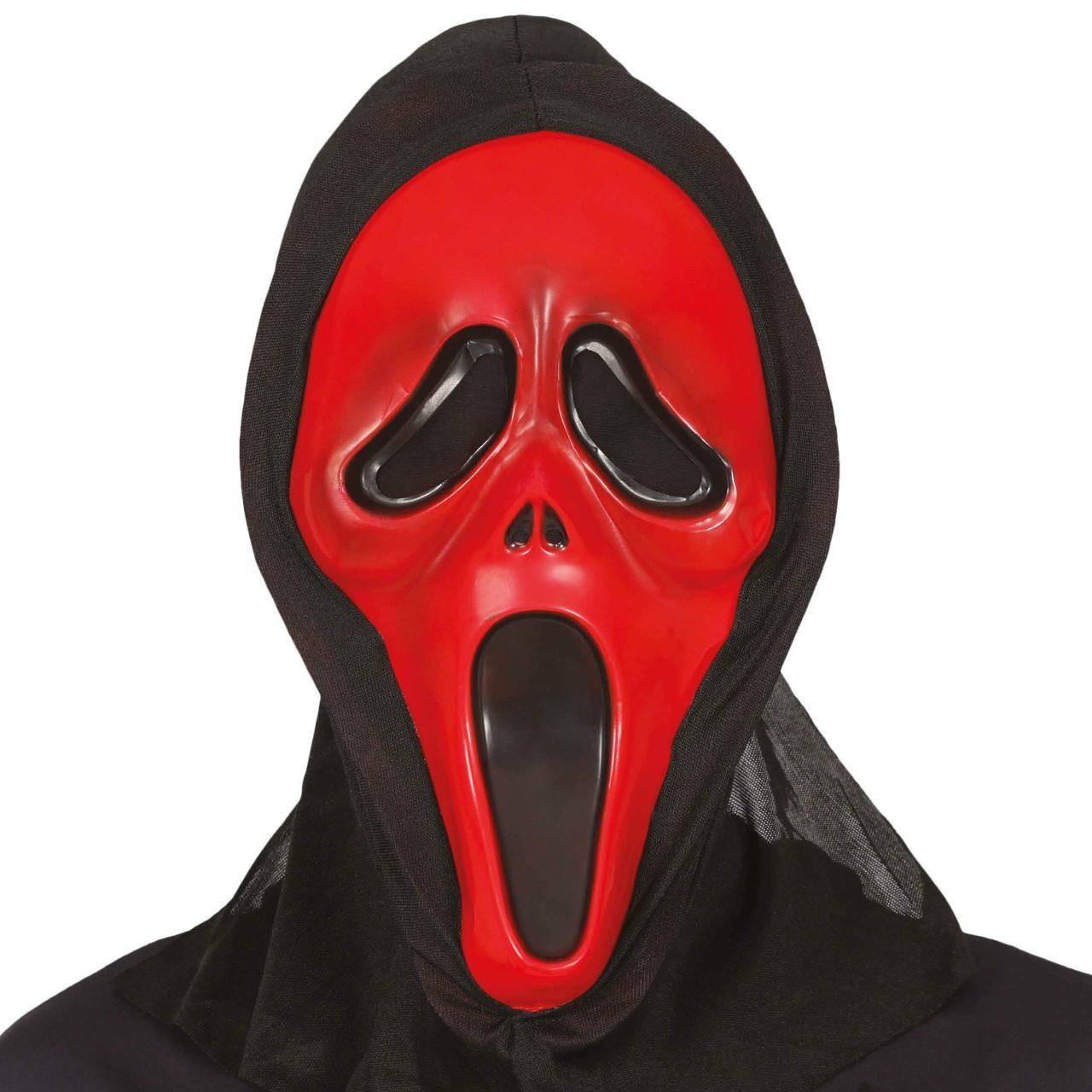 Rote Scream-Maske