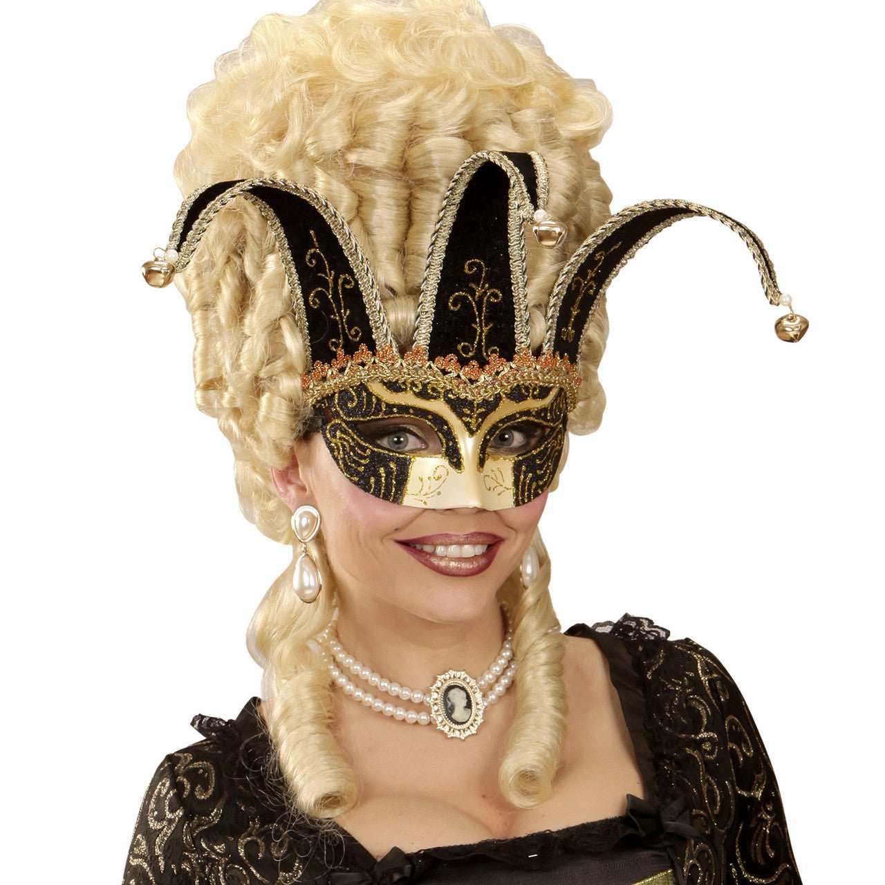 Venezianische Harlekin Maske