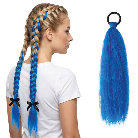Blaue Strähne