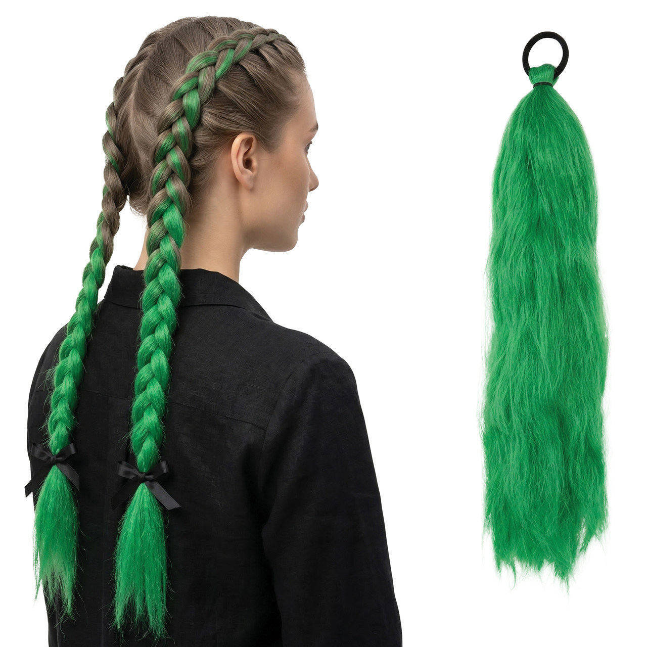 Grüne Strähne