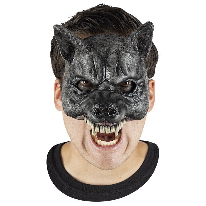 Wolf Halbmaske Latex