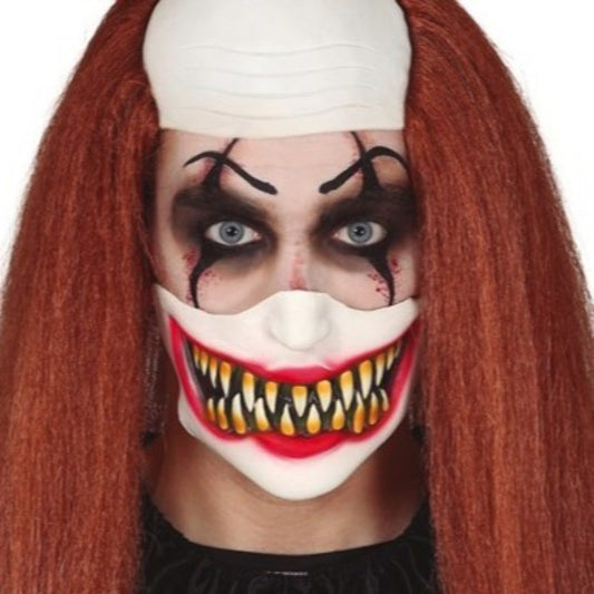 Killerclown-Latex-Halbmaske 