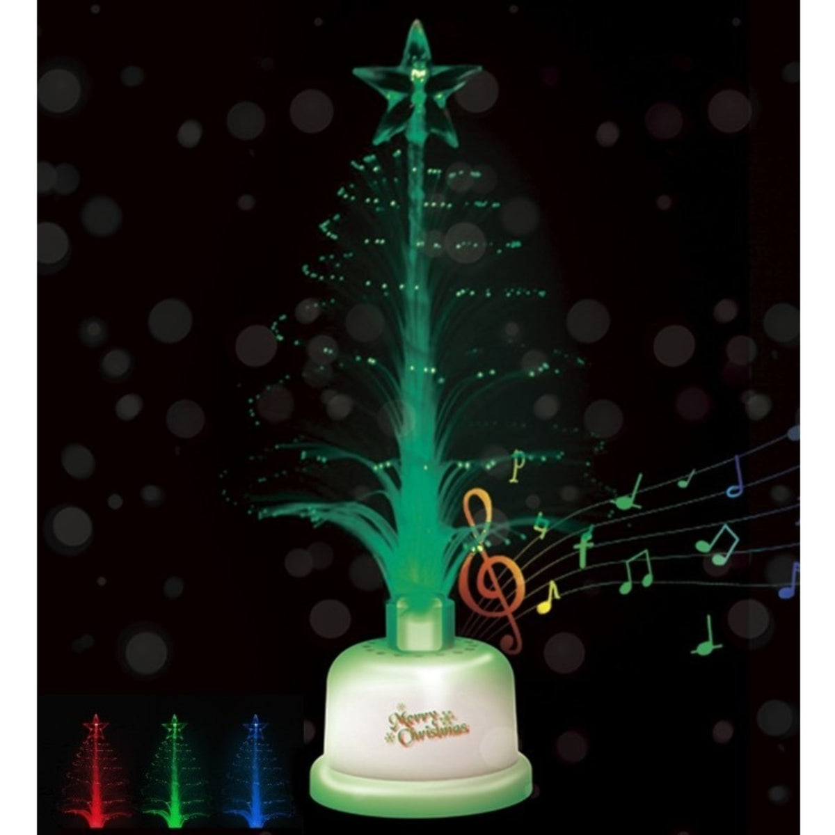Kleiner Weihnachtsbaum mit Licht und Musik für Weihnachten