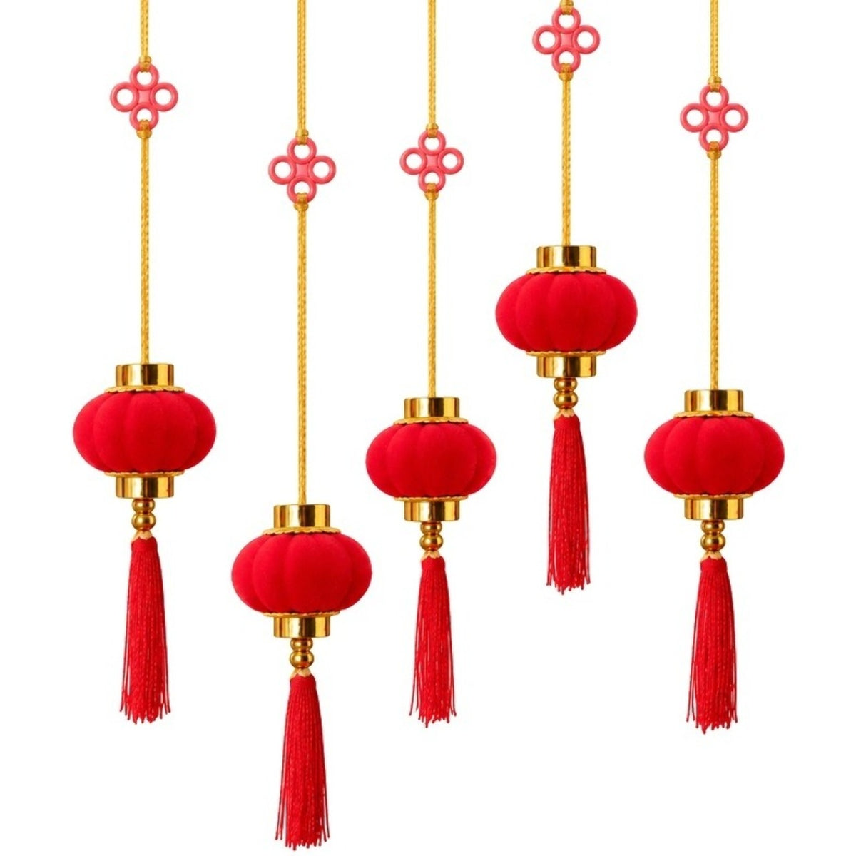 10er-Pack rote chinesische Lampions