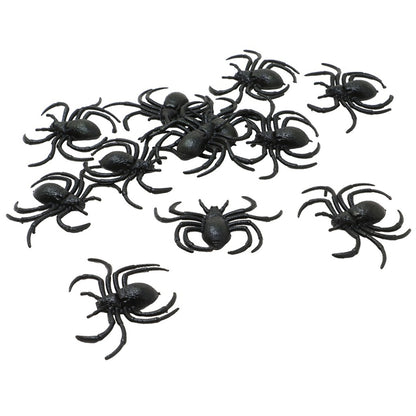 Schwarze Spinnen 12er Pack