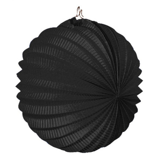 12 schwarze Festlaternen im Set