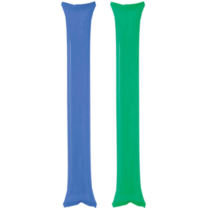 Pack mit 2 aufblasbaren Stöcken (verschiedene Farben)