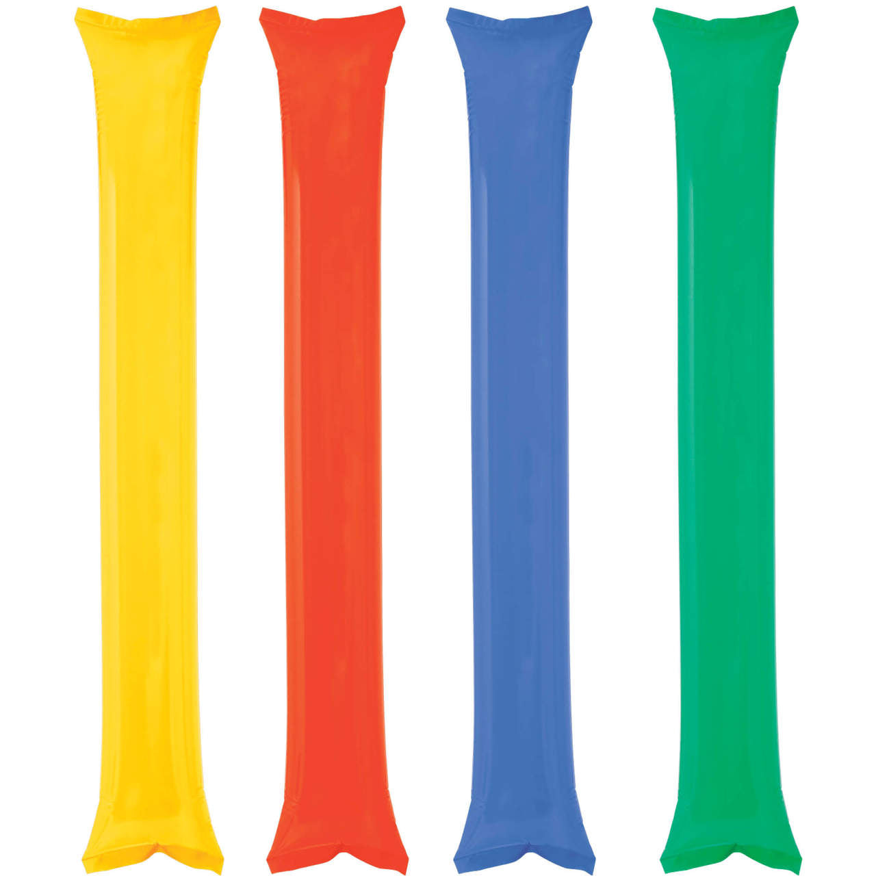 Pack mit 2 aufblasbaren Stöcken (verschiedene Farben)