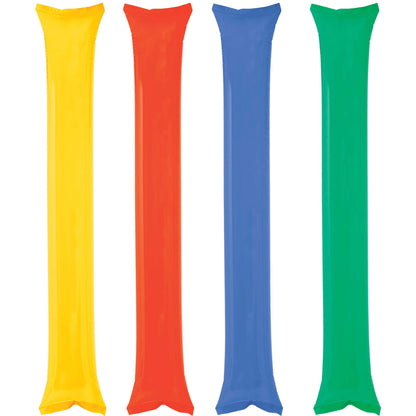 Pack mit 2 aufblasbaren Stöcken (verschiedene Farben)