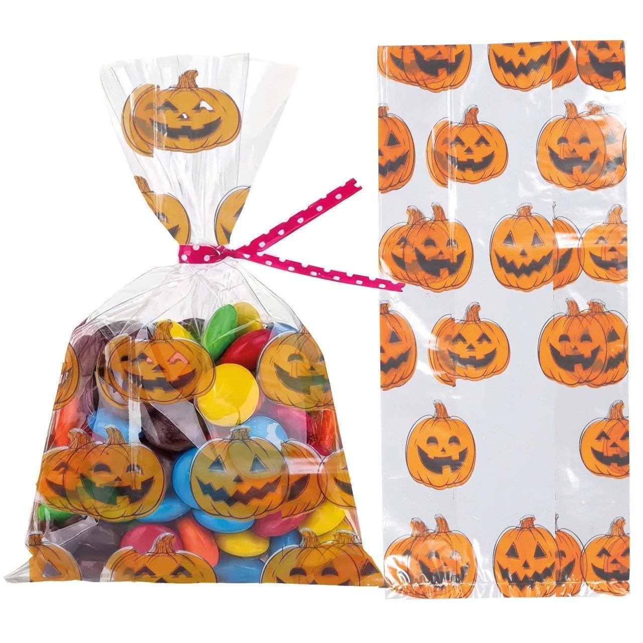 Kürbis Süßigkeitentüten 20er Pack