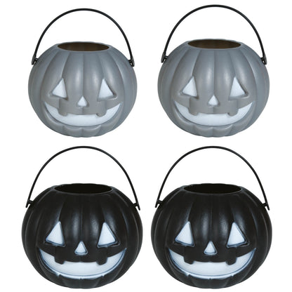 4er-Pack Mini-Kürbiseimer