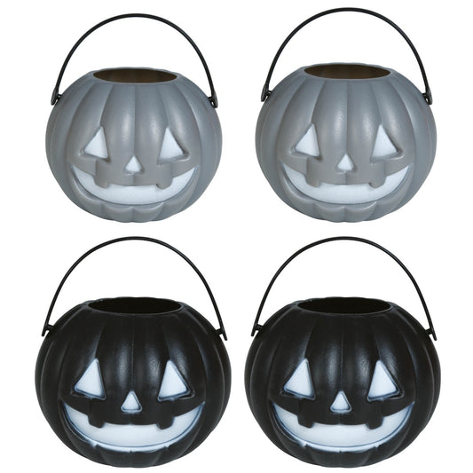 4er-Pack Mini-Kürbiseimer