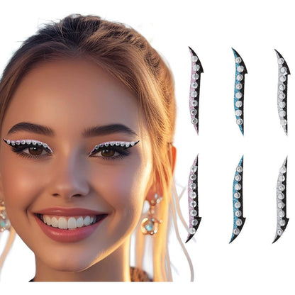 Packung mit 6 Eyeliner-Glitzersteine