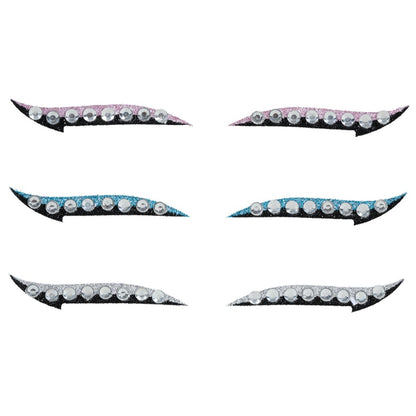 Packung mit 6 Eyeliner-Glitzersteine