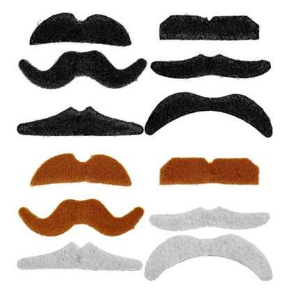 Set mit 12 Schnurrbärten