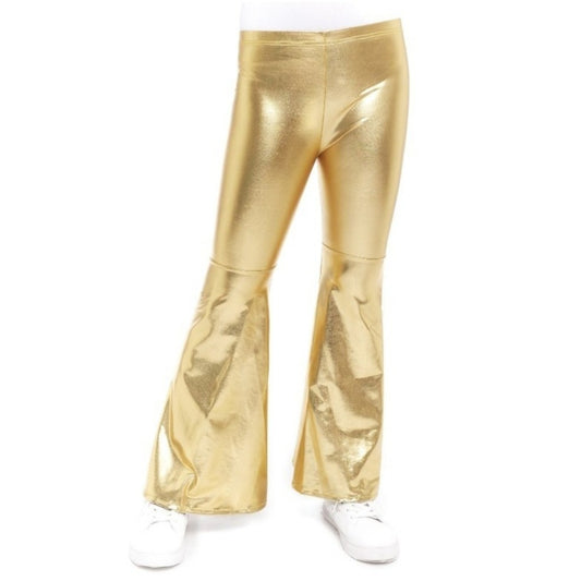 Goldene Schlaghose in Metallicoptik für Kinder