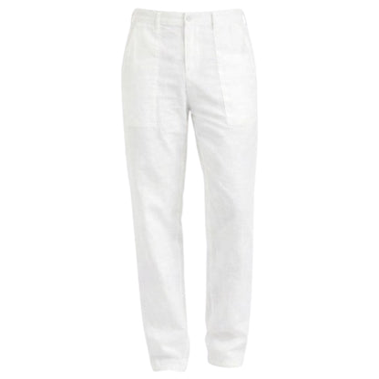 Weiße San-Fermín-Hose mit Taschen