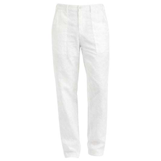 Weiße San-Fermín-Hose mit Taschen