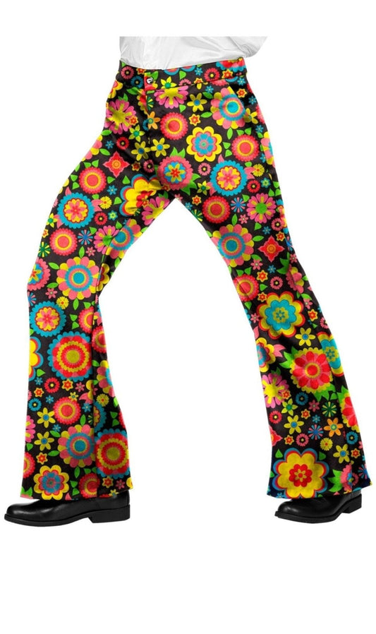 70er Jahre Hose Flowers für Herren