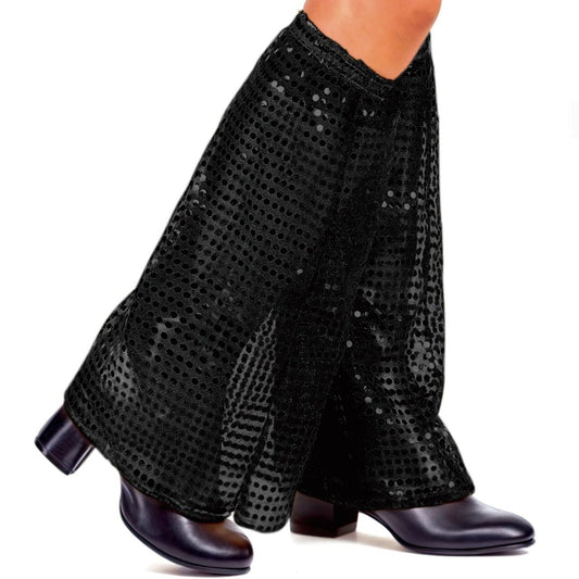 Schwarze Disco-Schlaghosen